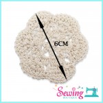 LACE - CROCHET-SIX PETAL-COTTON(CREAM)